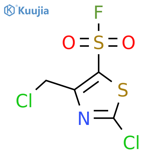 2-Chloro-4-(chloromethyl)-1,3-thiazole-5-sulfonyl fluoride structure