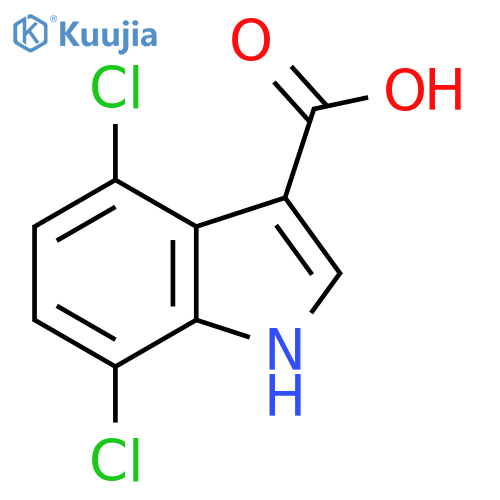 4,7-Dichloroindole-3-carboxylicAcid structure