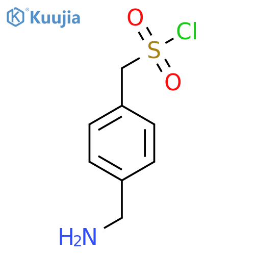 [4-(Aminomethyl)phenyl]methanesulfonyl chloride structure