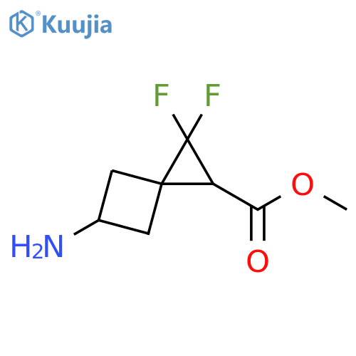 methyl 5-amino-2,2-difluorospiro2.3hexane-1-carboxylate structure