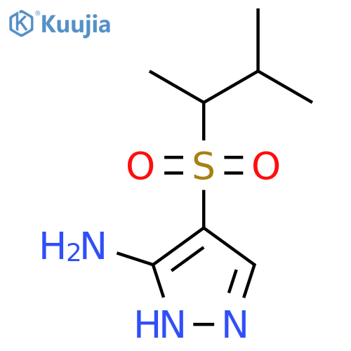 4-(3-methylbutane-2-sulfonyl)-1H-pyrazol-5-amine structure