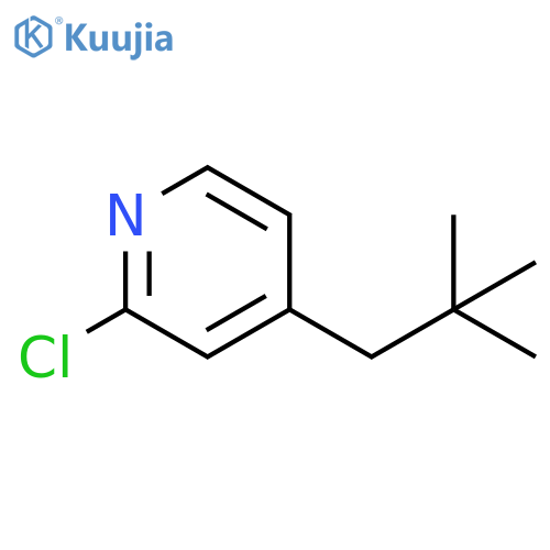 2-chloro-4-(2,2-dimethylpropyl)pyridine structure