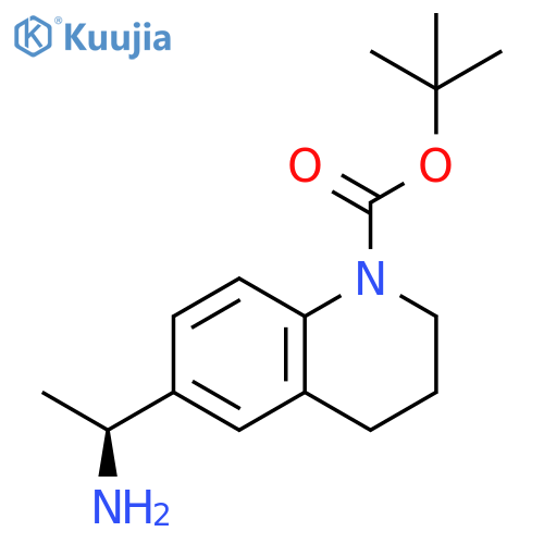 tert-butyl 6-[(1S)-1-aminoethyl]-3,4-dihydro-2H-quinoline-1-carboxylate structure