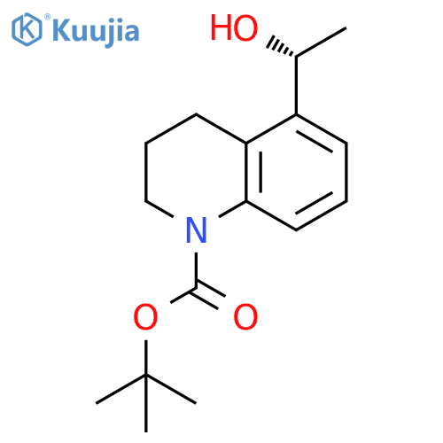tert-butyl 5-[(1R)-1-hydroxyethyl]-3,4-dihydro-2H-quinoline-1-carboxylate structure