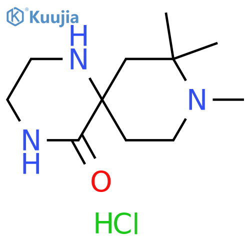 9,10,10-trimethyl-1,4,9-triazaspiro[5.5]undecan-5-one;dihydrochloride structure