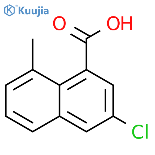 3-chloro-8-methyl-naphthalene-1-carboxylic acid structure