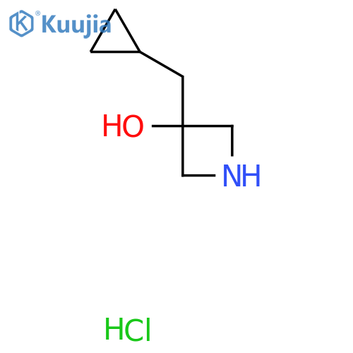 3-(cyclopropylmethyl)azetidin-3-ol;hydrochloride structure