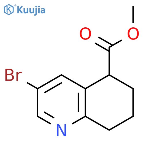 methyl 3-bromo-5,6,7,8-tetrahydroquinoline-5-carboxylate structure