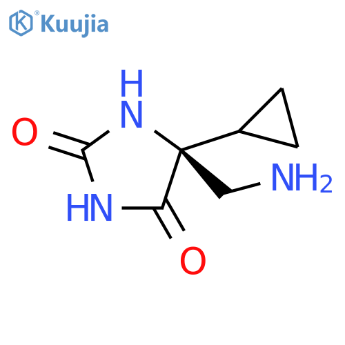 (R)-5-Aminomethyl-5-cyclopropyl-imidazolidine-2,4-dione structure
