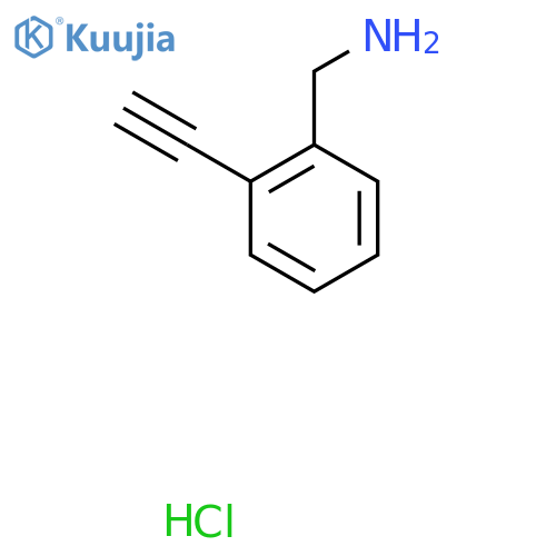 (2-Ethynylphenyl)methanamine hydrochloride structure