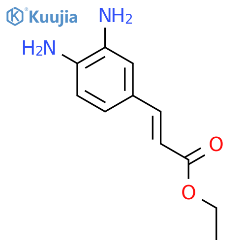 ethyl (2E)-3-(3,4-diaminophenyl)prop-2-enoate structure