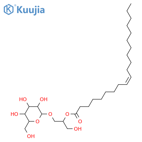 Glycerol 2-alkanoates; Glycerol 2-(9Z-eicosenoate), 1-O-β-D-Glucopyranoside structure