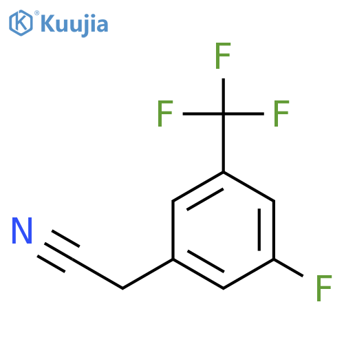 2-[3-fluoro-5-(trifluoromethyl)phenyl]acetonitrile structure
