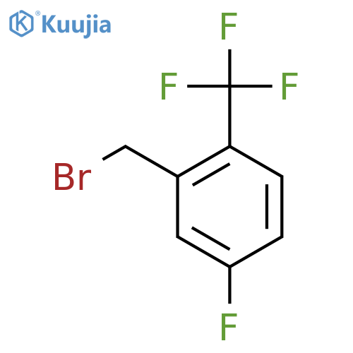 2-(Bromomethyl)-4-fluoro-1-(trifluoromethyl)benzene structure