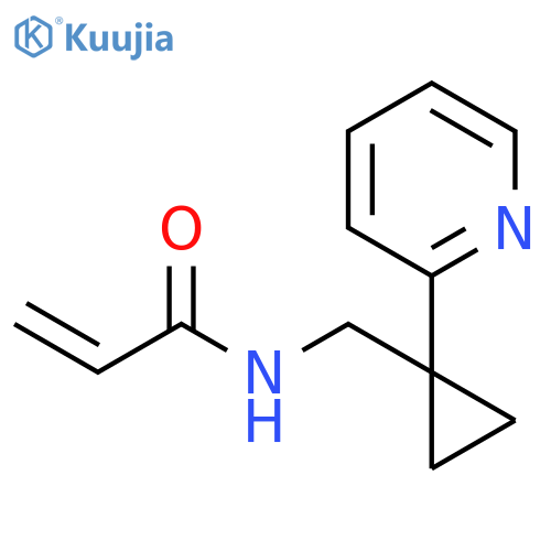 N-{1-(pyridin-2-yl)cyclopropylmethyl}prop-2-enamide structure