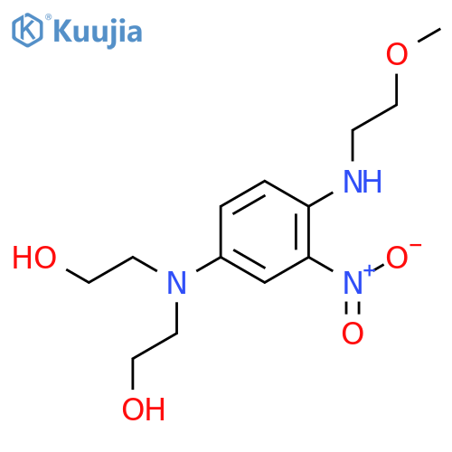 1-[(2'-Methoxyethyl)amino]-2-nitro-4-[di-(2'-hydroxyethyl)amino]benzene structure