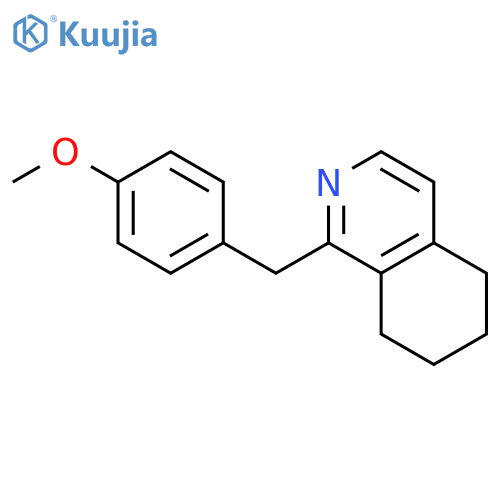 Isoquinoline, 5,6,7,8-tetrahydro-1-[(4-methoxyphenyl)methyl]- structure