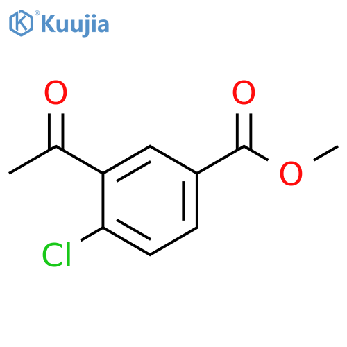 methyl 3-acetyl-4-chlorobenzoate structure
