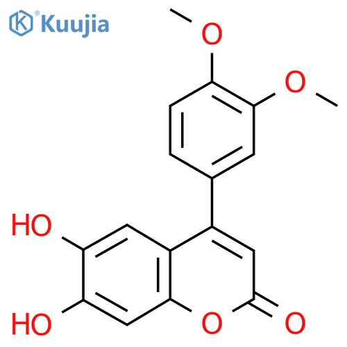 4-(3,4-Dihydroxyphenyl)-6,7-dihydroxy-2H-1-benzopyran-2-one; 3',4'-Di-Me ether structure