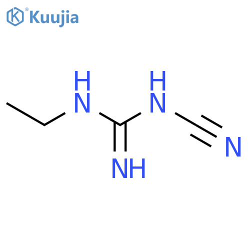 N''-cyano-N-ethylguanidine structure