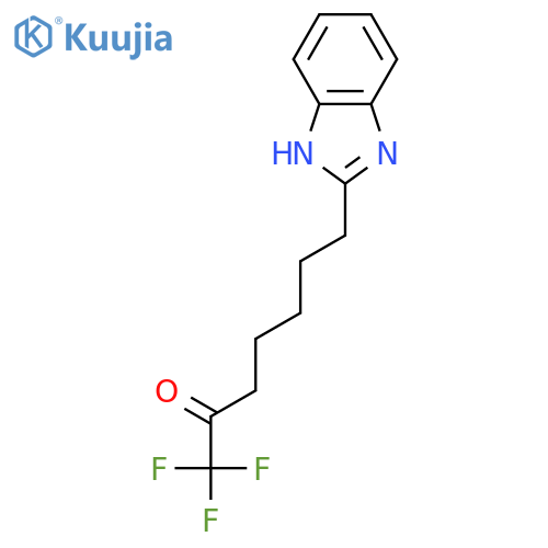 7-(1h-benzimidazol-2-yl)-1,1,1-trifluoro-2-heptanone structure