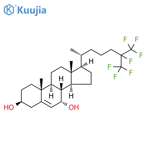 25,26,26,26,27,27,27-heptafluoro-7α-hydrosycholesterol structure