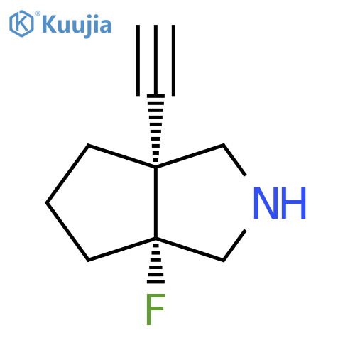 rac-(3aR,6aR)-3a-ethynyl-6a-fluoro-octahydrocyclopenta[c]pyrrole structure