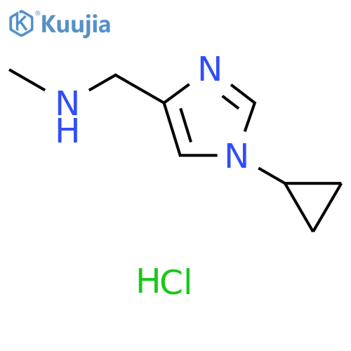 [(1-cyclopropyl-1H-imidazol-4-yl)methyl](methyl)a mine dihydrochloride structure