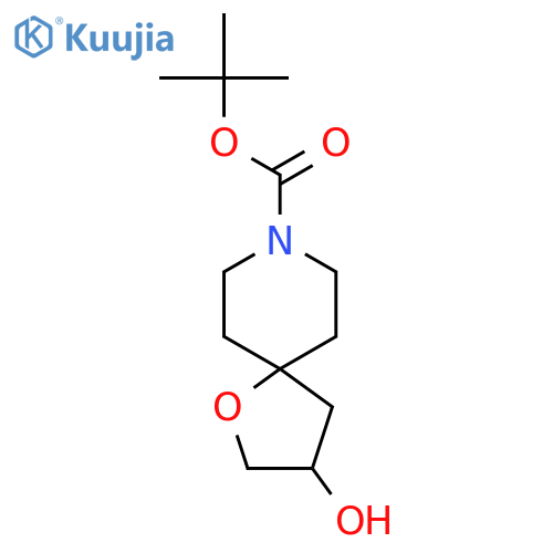 tert-butyl 3-hydroxy-1-oxa-8-azaspiro[4.5]decane-8-carboxylate structure