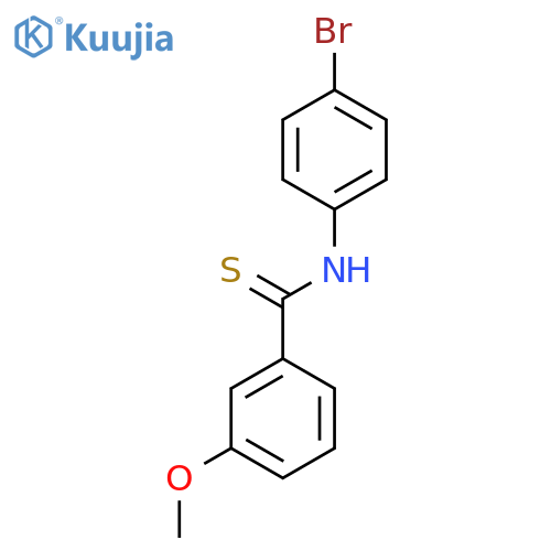 N-(4-bromophenyl)-3-methoxybenzothioamide structure