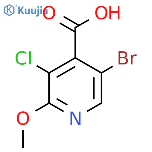 5-Bromo-3-chloro-2-methoxyisonicotinic acid structure
