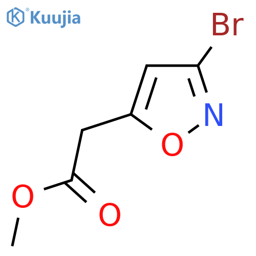 Methyl 2-(3-bromoisoxazol-5-yl)acetate structure