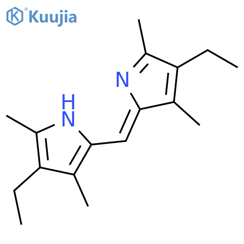 1H-Pyrrole,3-ethyl-5-[(4-ethyl-3,5-dimethyl-2H-pyrrol-2-ylidene)methyl]-2,4-dimethyl- structure