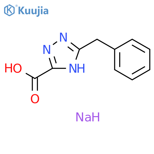 sodium 5-benzyl-1H-1,2,4-triazole-3-carboxylate structure