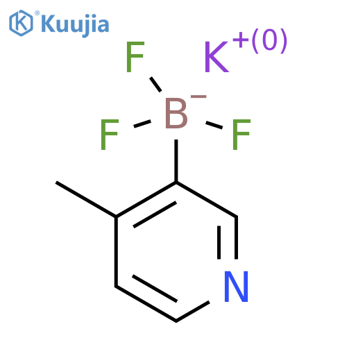 Potassium trifluoro(4-methylpyridin-3-yl)boranuide structure