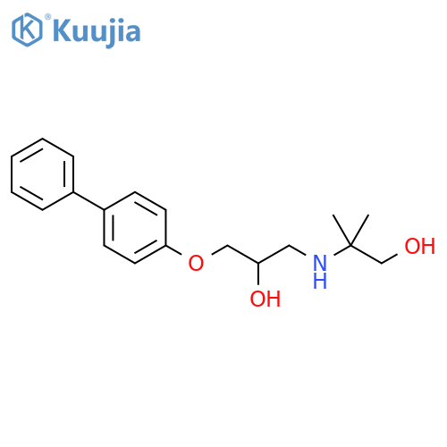 1-{1,1'-biphenyl-4-yloxy}-3-(1-hydroxy-2-methylpropan-2-yl)aminopropan-2-ol structure