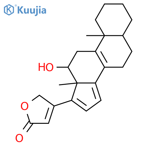 12-Hydroxycarda-8,14,16,20(22)-tetraenolide; (5β,12β)-form structure