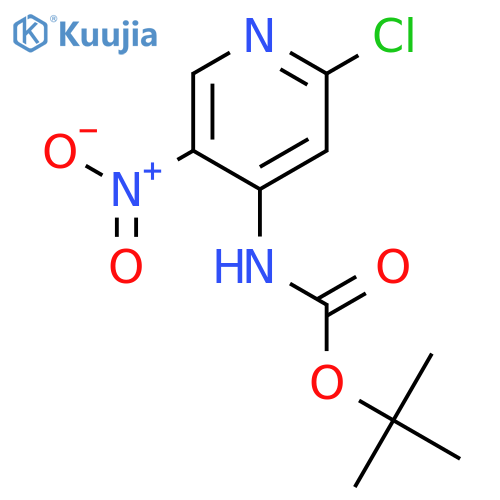 Tert-Butyl 2-Chloro-5-Nitropyridin-4-Ylcarbamate structure
