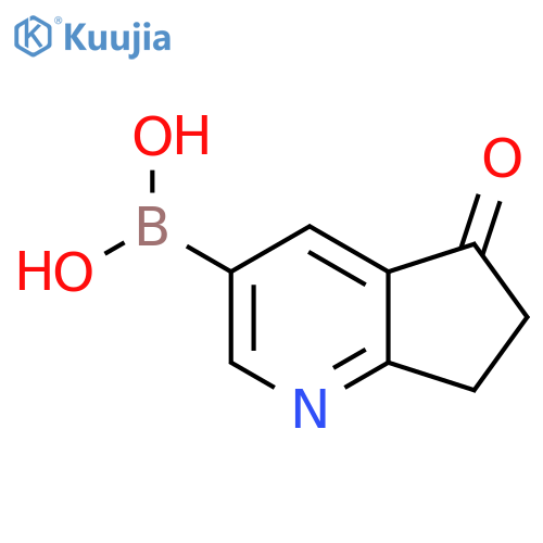 5-Oxo-6,7-dihydro-5H-[1]pyrindine-3-boronic acid structure