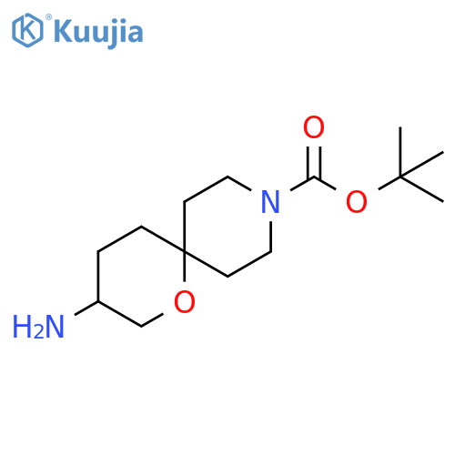 tert-butyl 3-amino-1-oxa-9-azaspiro[5.5]undecane-9-carboxylate structure