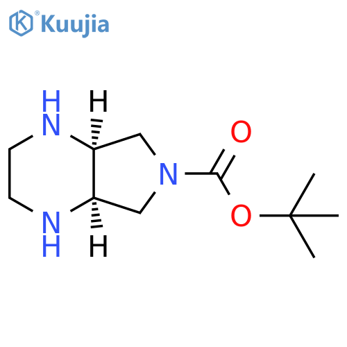 6H-Pyrrolo[3,4-b]pyrazine-6-carboxylic acid, octahydro-, 1,1-dimethylethyl ester, (4aR,7aS)- structure