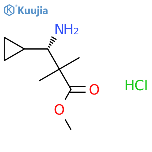 methyl (3S)-3-amino-3-cyclopropyl-2,2-dimethylpropanoate hydrochloride structure
