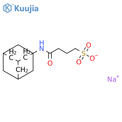 Sodium 3-[(adamantan-1-yl)carbamoyl]propane-1-sulfonate structure
