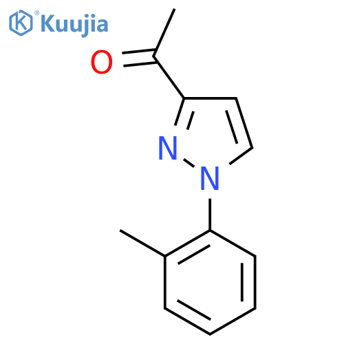 1-[1-(2-Methylphenyl)pyrazol-3-yl]ethanone structure