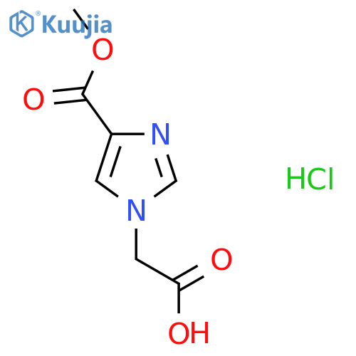 2-[4-(methoxycarbonyl)-1H-imidazol-1-yl]acetic acid hydrochloride structure