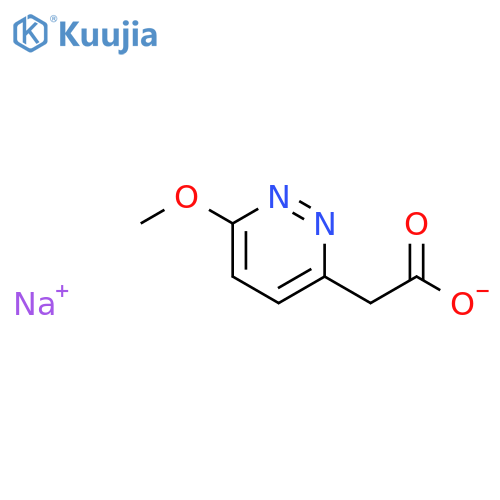3-Pyridazineacetic acid, 6-methoxy-, sodium salt (1:1) structure