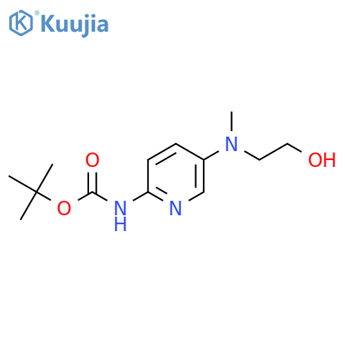 tert-butyl N-{5-[(2-hydroxyethyl)(methyl)amino]pyridin-2-yl}carbamate structure