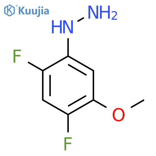 (2,4-Difluoro-5-methoxyphenyl)hydrazine structure