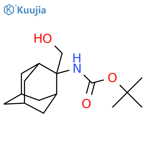 tert-butyl N-[2-(hydroxymethyl)adamantan-2-yl]carbamate structure