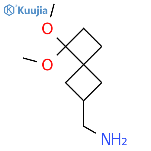 (7,7-Dimethoxyspiro[3.3]heptan-2-yl)methanamine structure